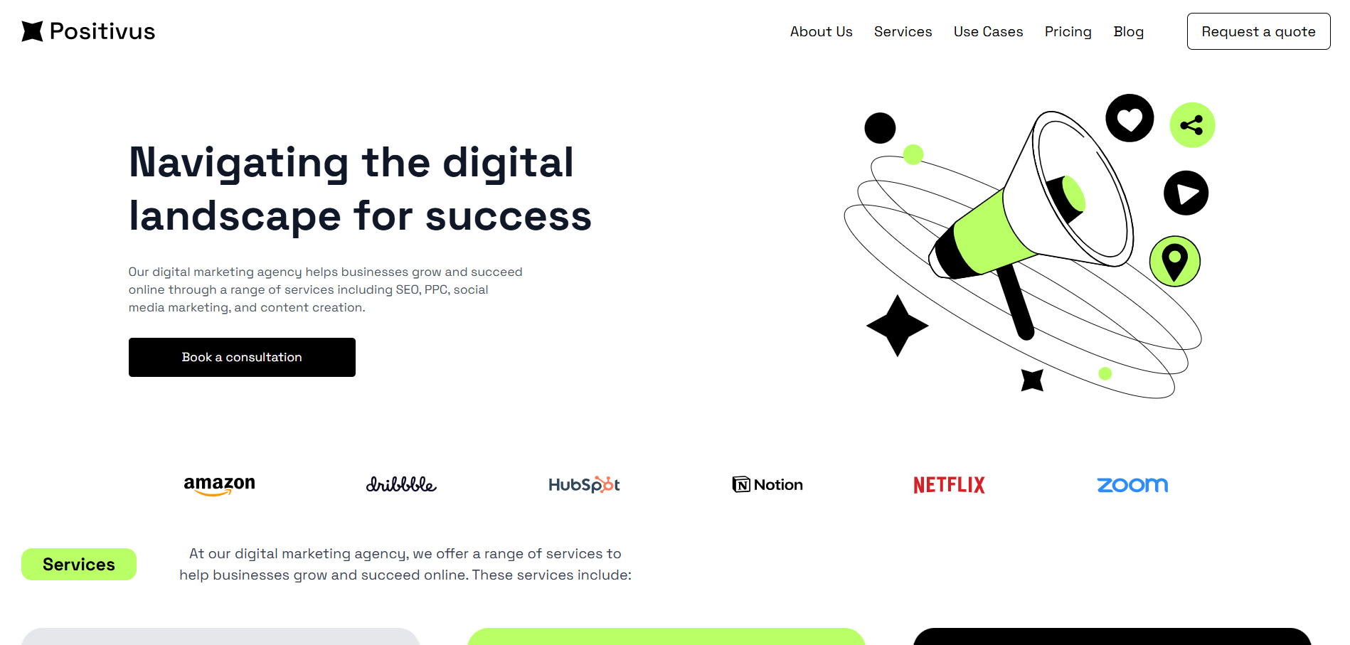 Positivus Website Clone